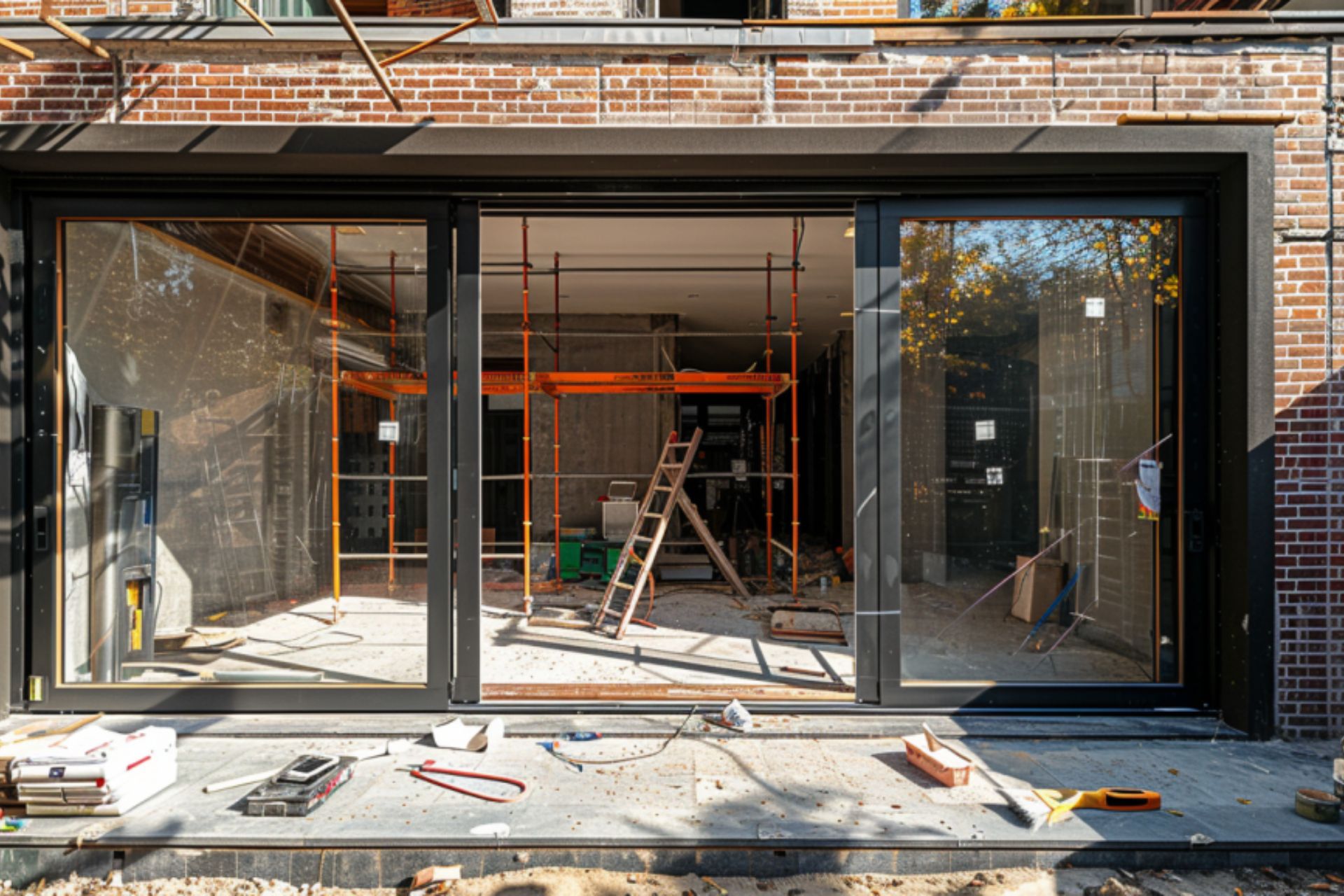 baie vitree coulissante en renovation